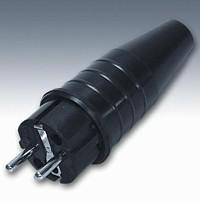 Doos 10 x volrubber contactstop 10/16A, 250V~ 2 polig type 521